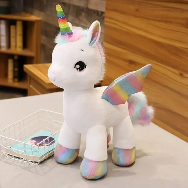 Unicorn Soft Toy White